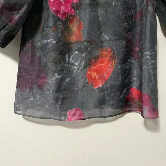 Ted Baker Ayymee Printed Puff Sleeve Blouse - Picture 6 of 15